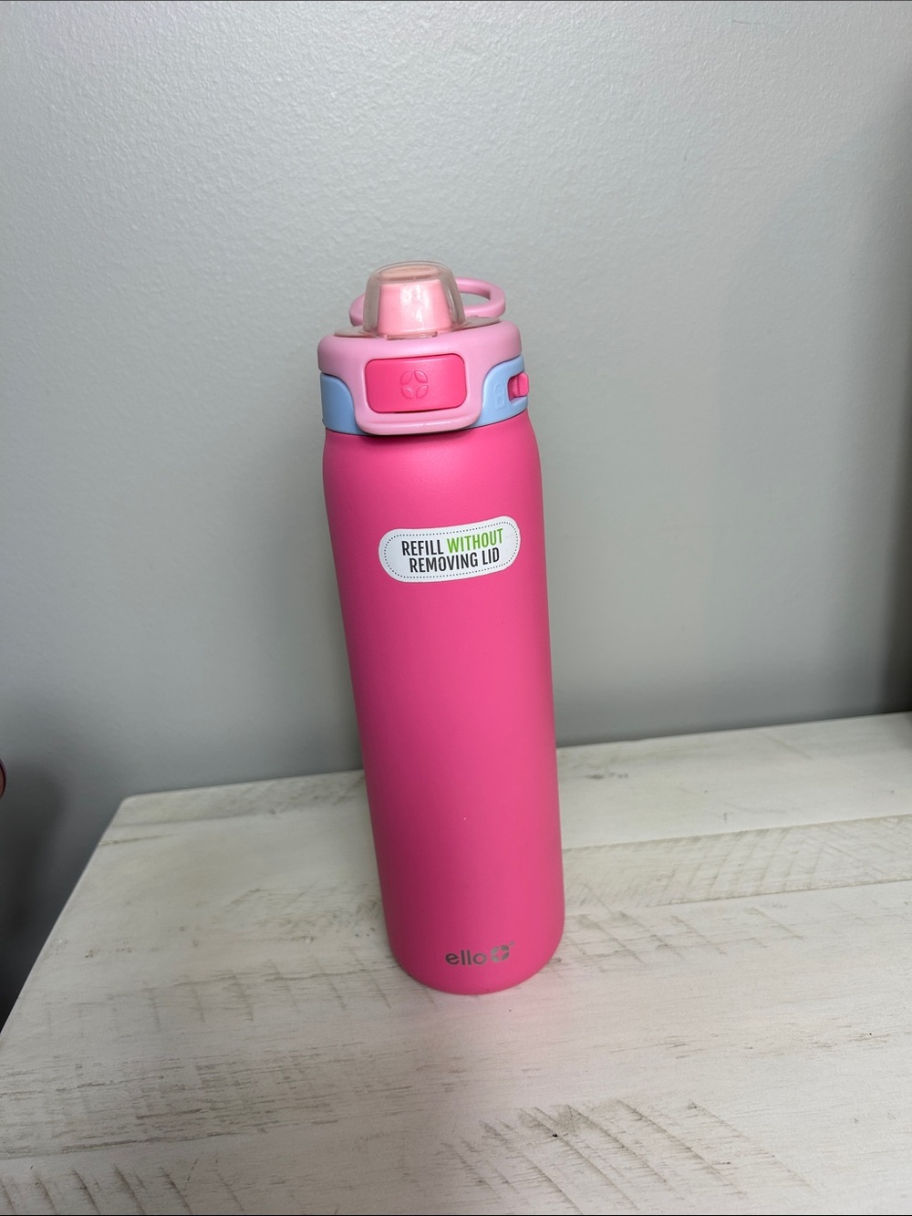 Title: Ello Pop & Fill 22 oz Water Bottle – Cherry Breeze